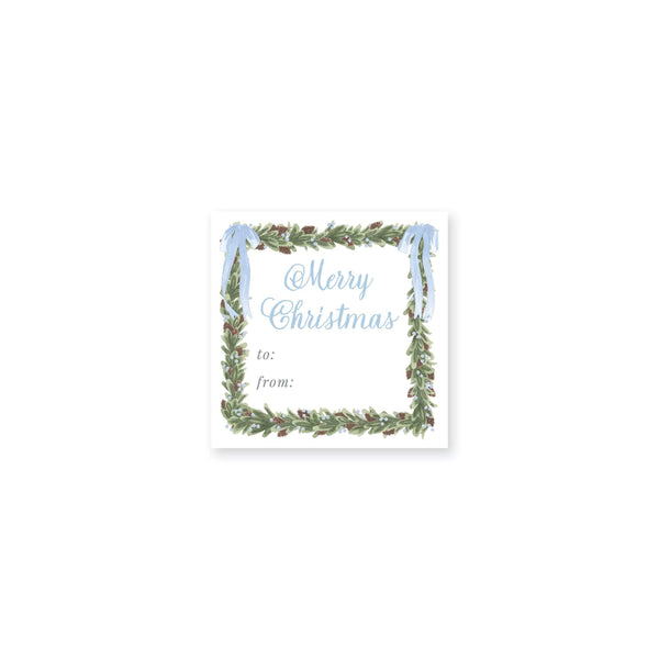 Pinecone Wreath Gift Stickers