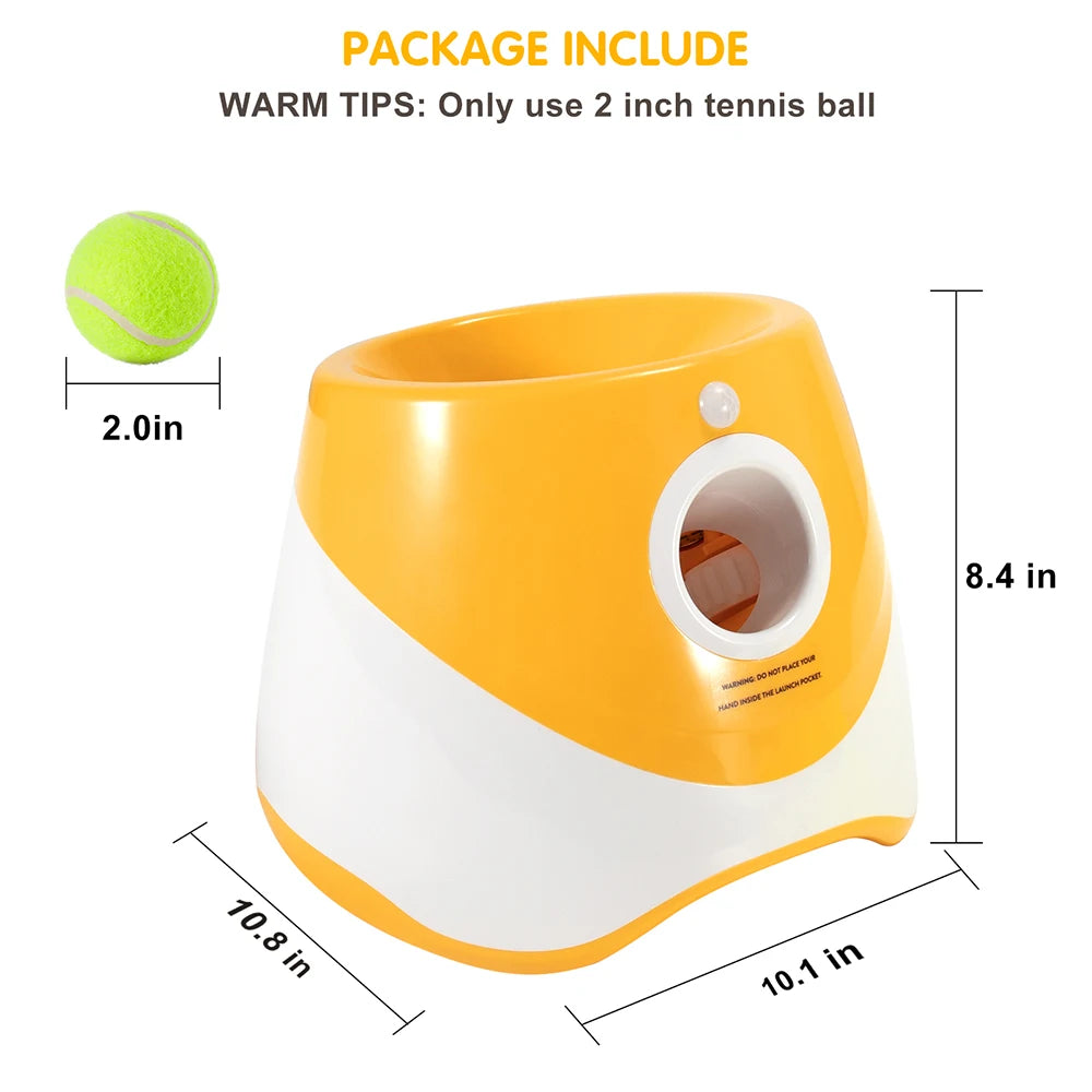Dog Ball Thrower Toy Automatic Tennis Ball Launcher With 3 Distance Catapult Settings On Sale
