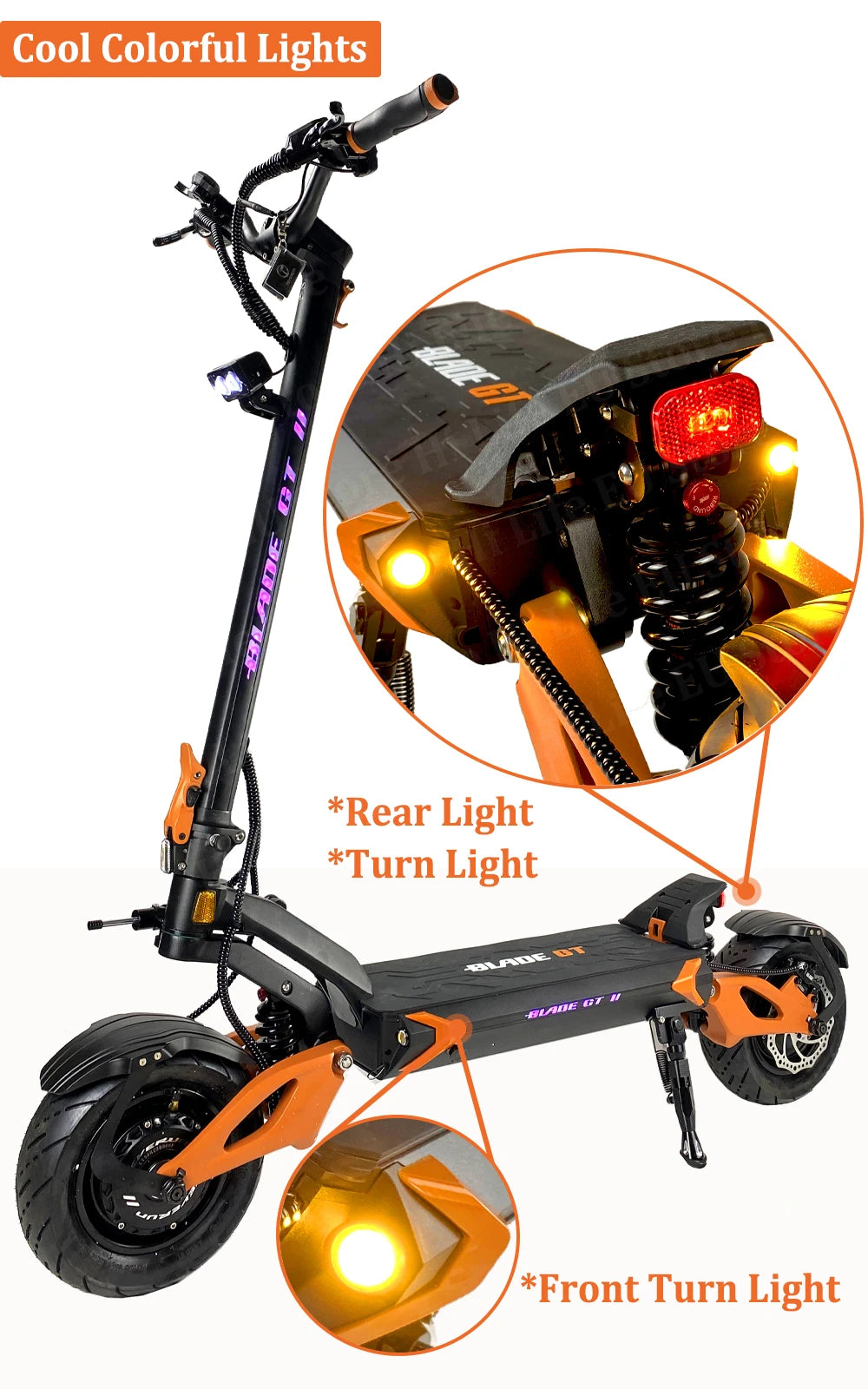 Foldable Electric Scooter BLADE GT II With App Control | 60V 26AH | 2500W Dual Motor On Sale