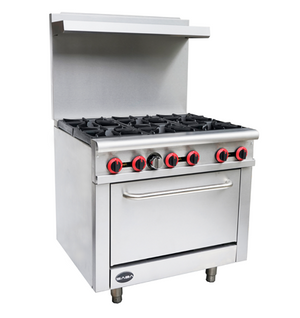 Atosa CookRite AGR-2B24GR, 36-Inch 2 Burner Heavy Duty Gas Range