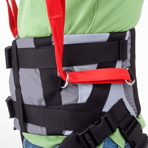 Side View On User - Molift Rgo Sling Ambulating Vest - Patient Sling for Molift Lifts by ETAC | Wheelchair Liberty