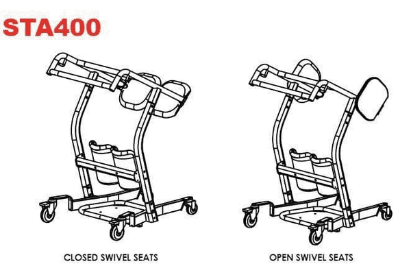 Swivel Illustration - The BestMove™ STA400 Sit-to-Stand Standing Transfer Aid by Best Care |Wheelchair Liberty