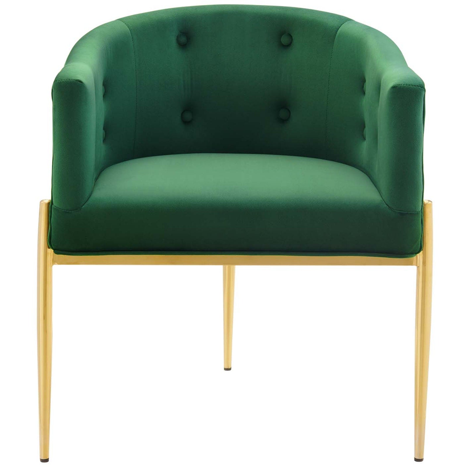 Savour Tufted Performance Velvet Accent Chairs Set Of 2 Emerald Top Drawer Furniture