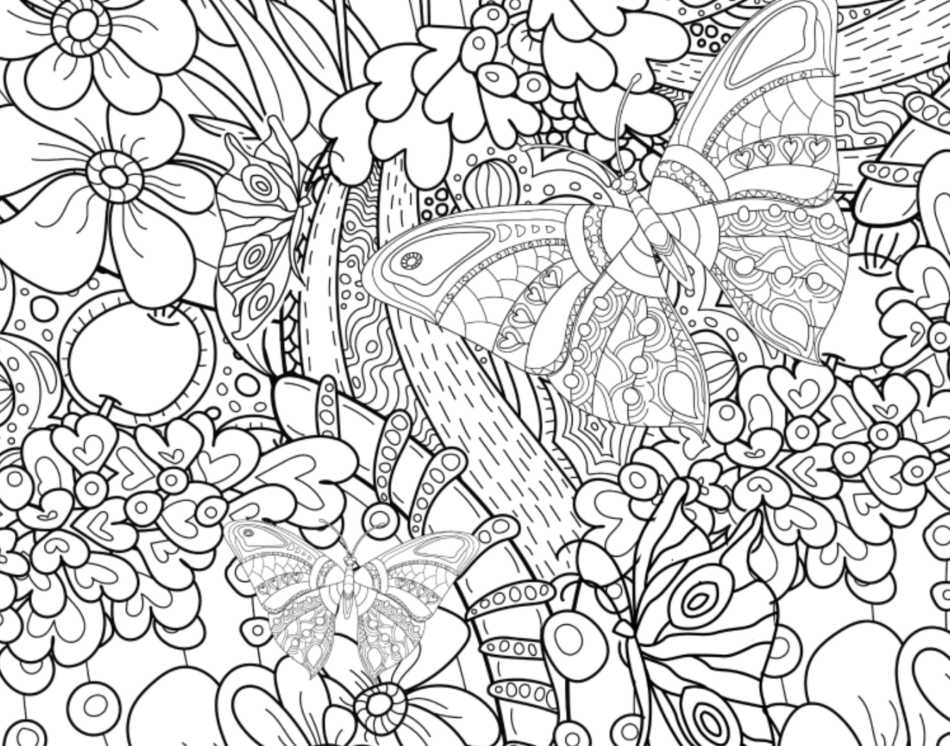 doodle coloring pages for kids