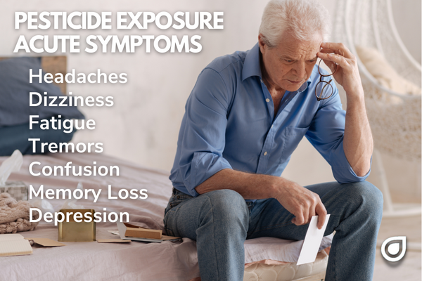 Pesticide Exposure Acute Symptoms like Headaches Dizziness Fatigue Tremors Confusion Memory Loss Depression