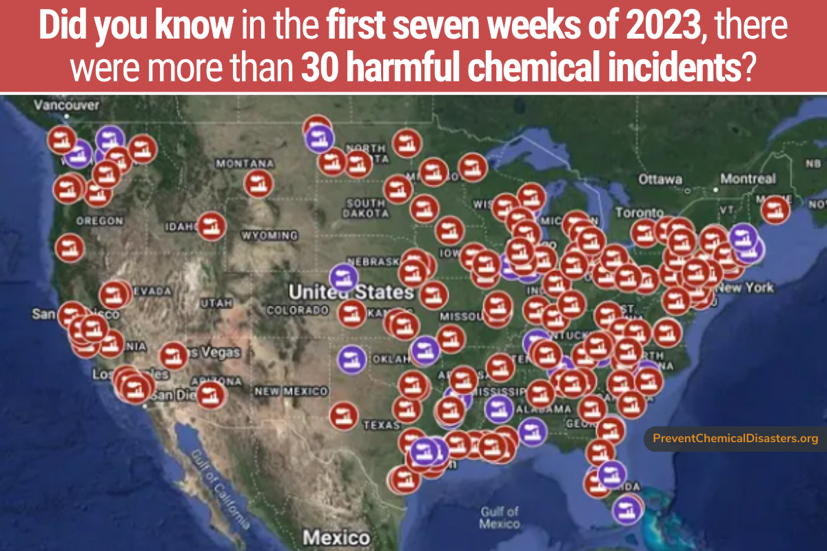 Did you know that in the first seven weeks of 2023 there have been more than 30 harmful chemical incidents?