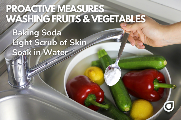 Proactive Measures to Remove Pesticides from Fruits and Vegetables using Baking Soda and Soaking in Water