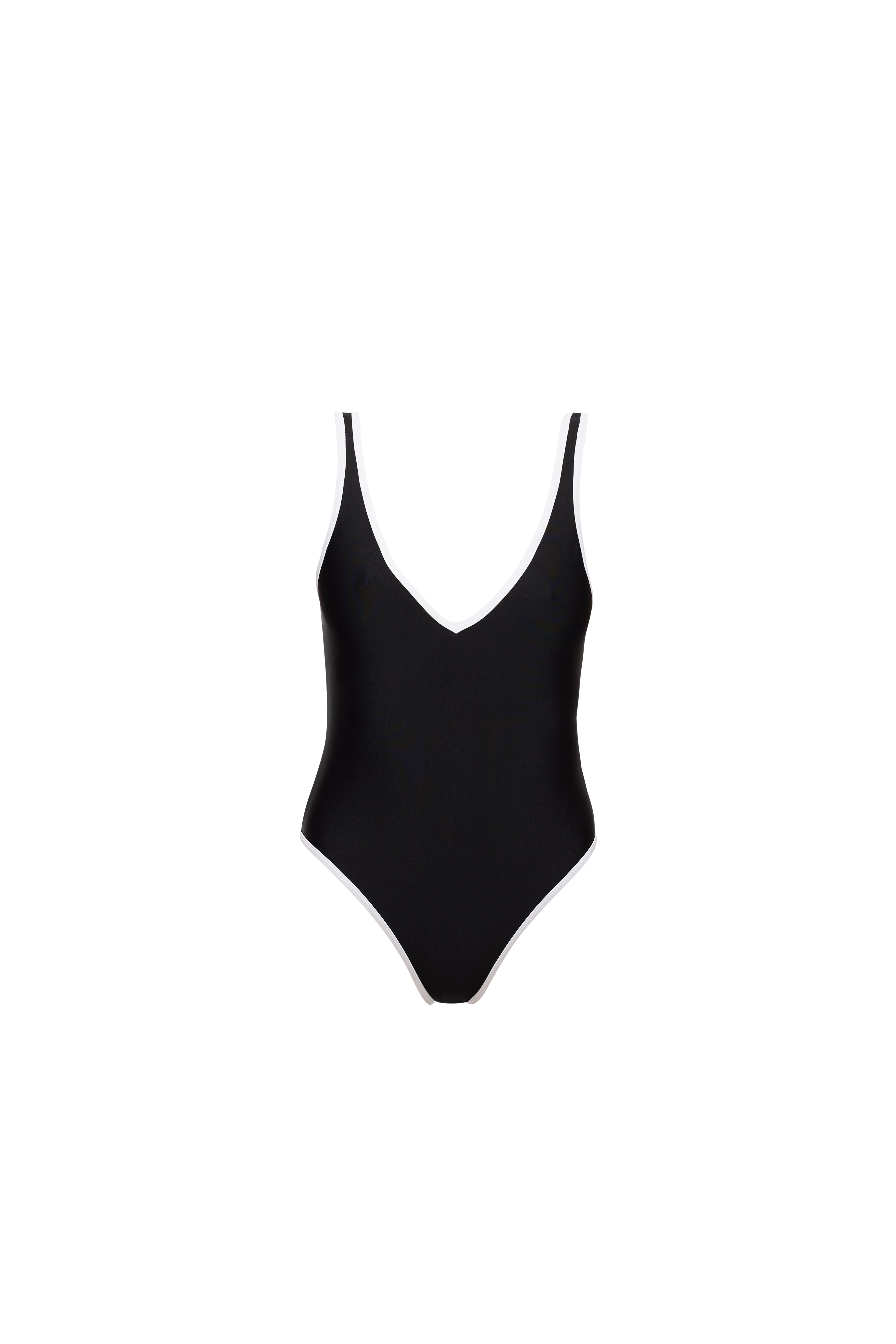 Palm Beach One Piece - Black & White – Prairie Swim