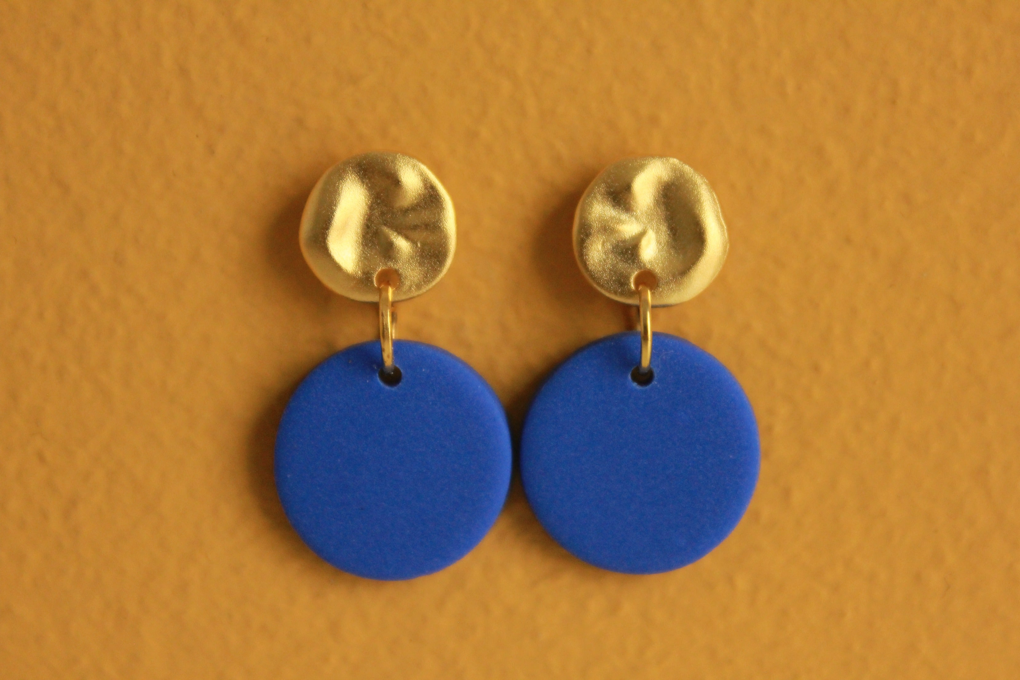 GOLDEN øreringe (kobolt blå) Hængeøreringe, sterlingsølv – OhDeer