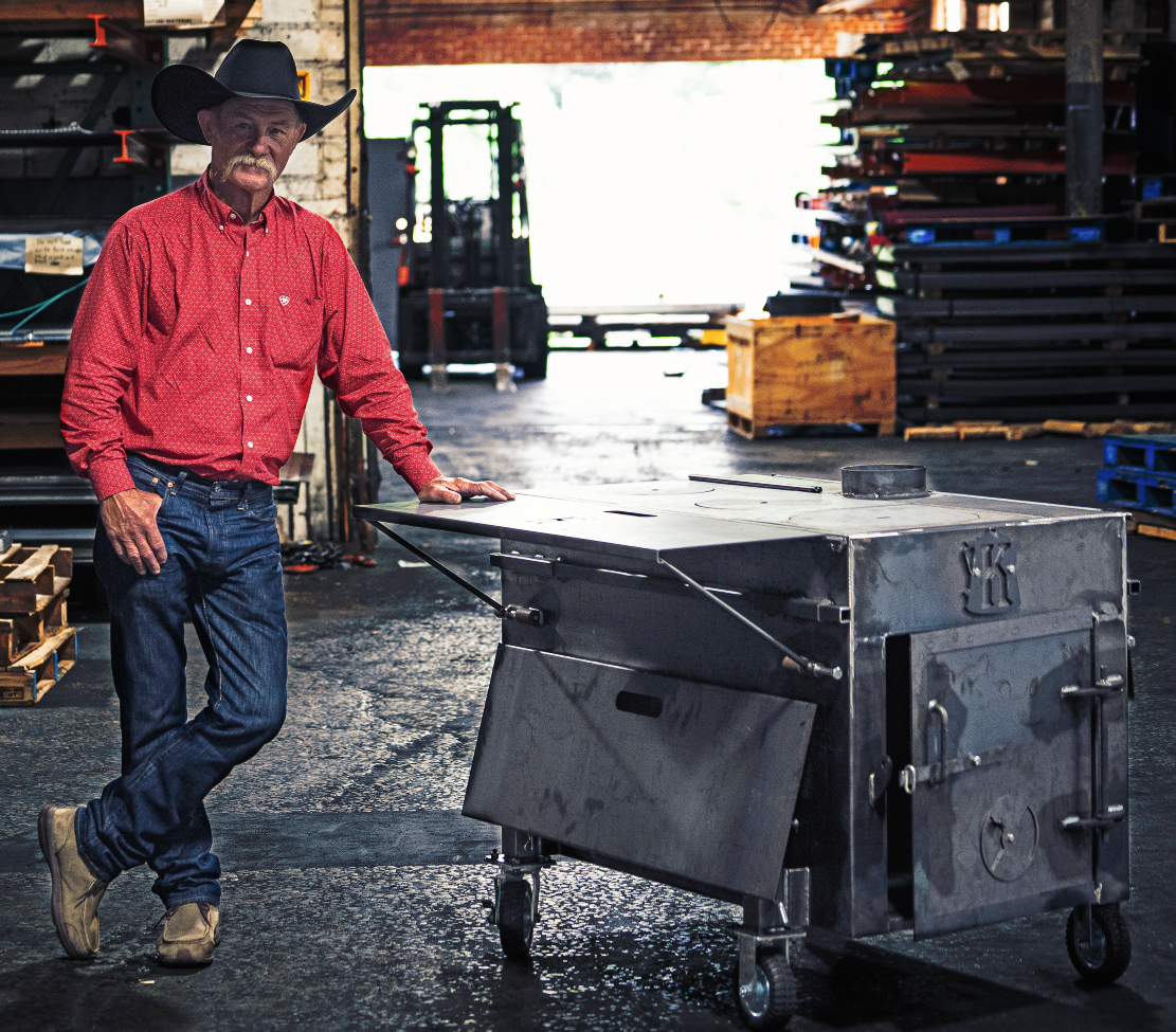 Bertha Cowboy Stove - Kent Rollins x Hasty Bake – Hasty Bake Charcoal Grills