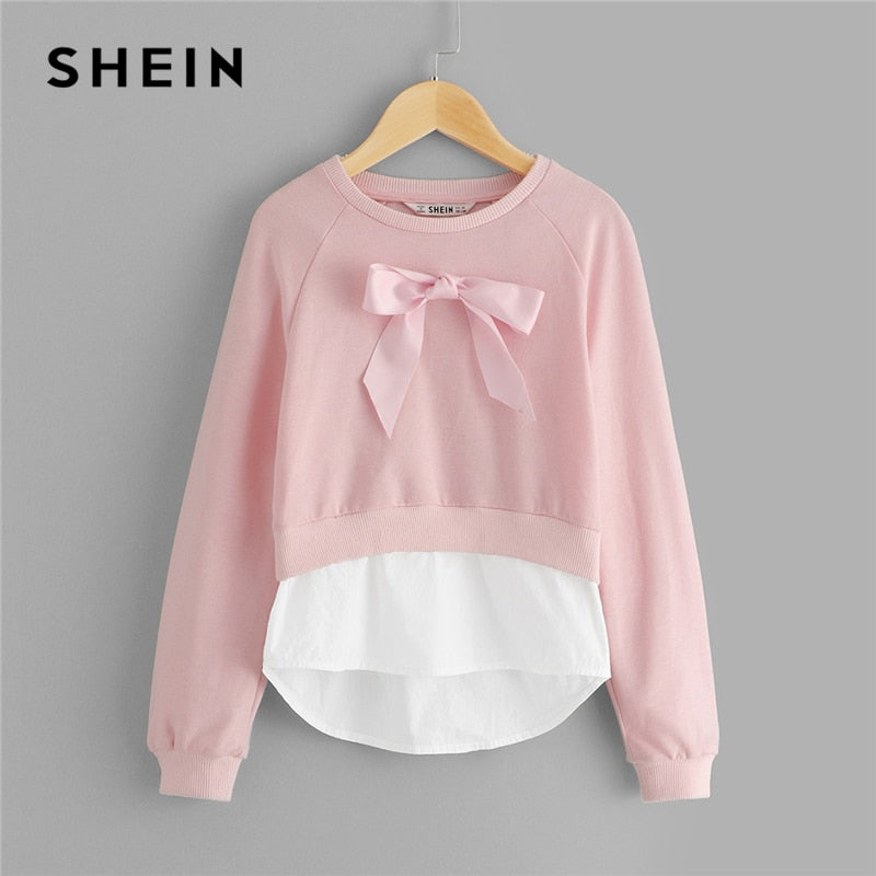 shein pink hoodie