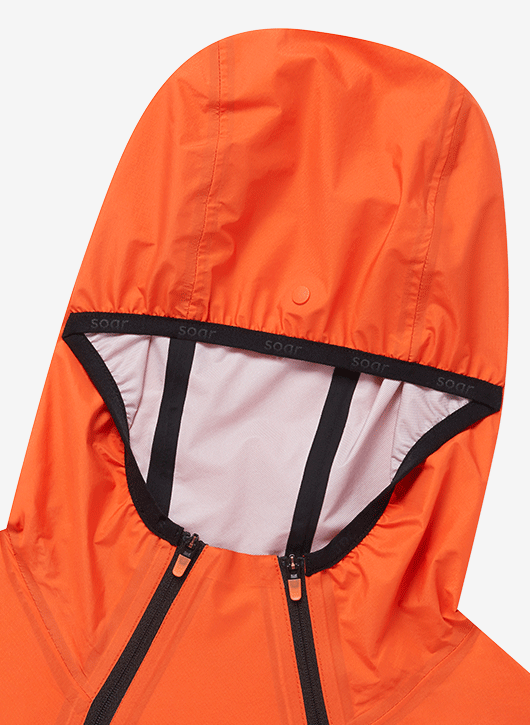 Men's Trail Rain Jacket | Orange – SOAR Running