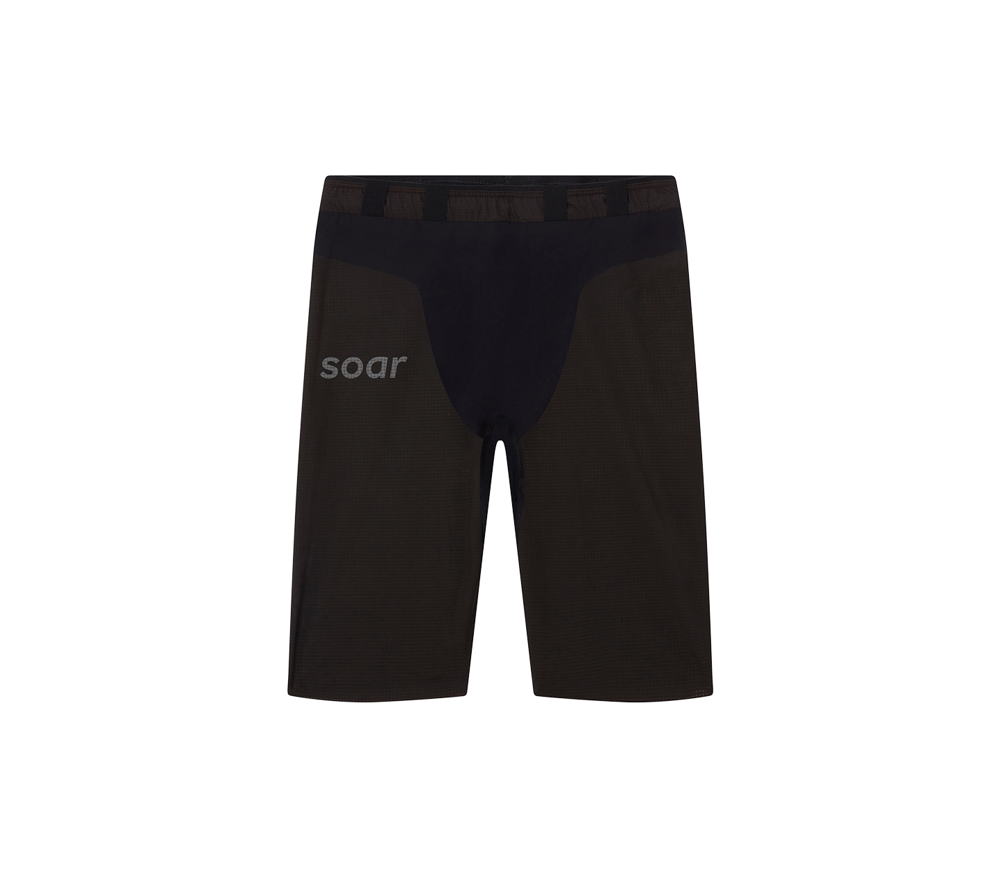 Soar Running: Black Half Tight Shorts