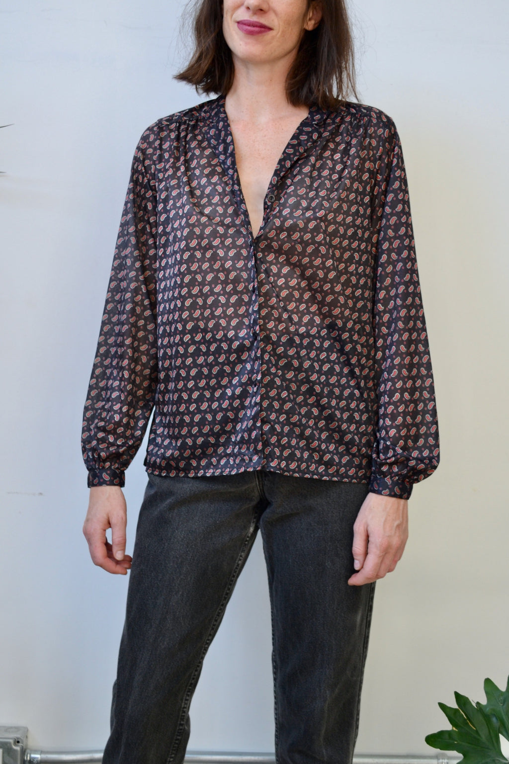 Soutache Embroidered Sheer Blouse – Community Thrift and Vintage