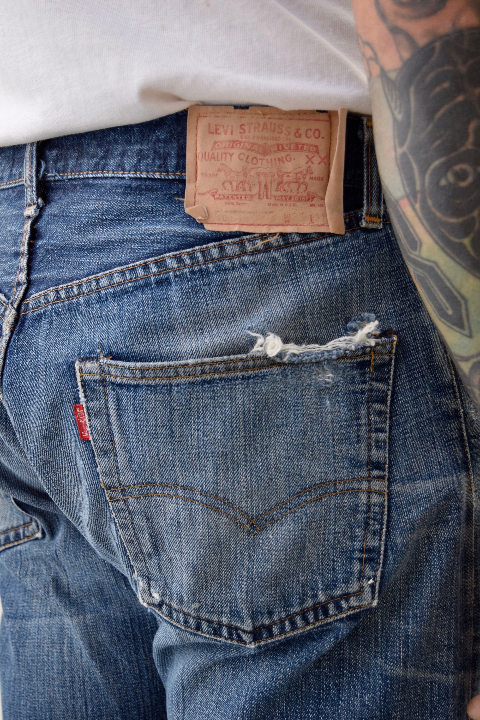 Levis 501 Selvedge Denim Jeans 