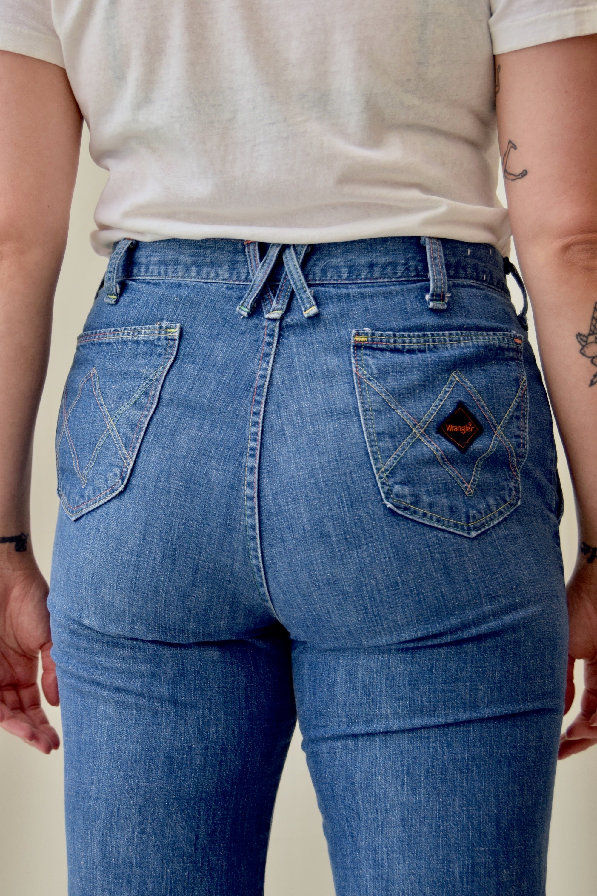 70's Rainbow Stitch Wrangler Jeans – Community Thrift and Vintage