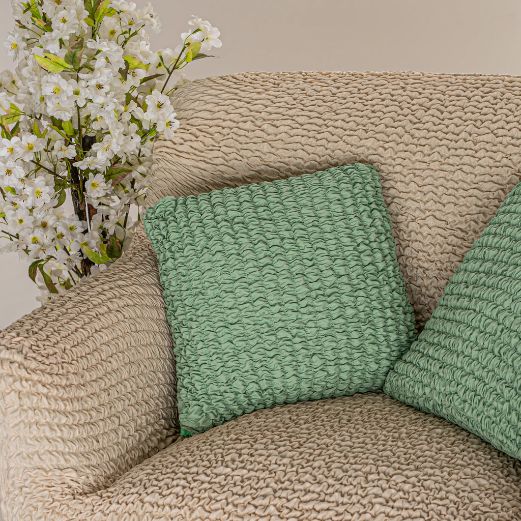 green pillows microfibra