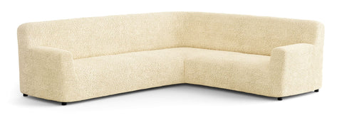 Cream Corner Sofa Slipcover