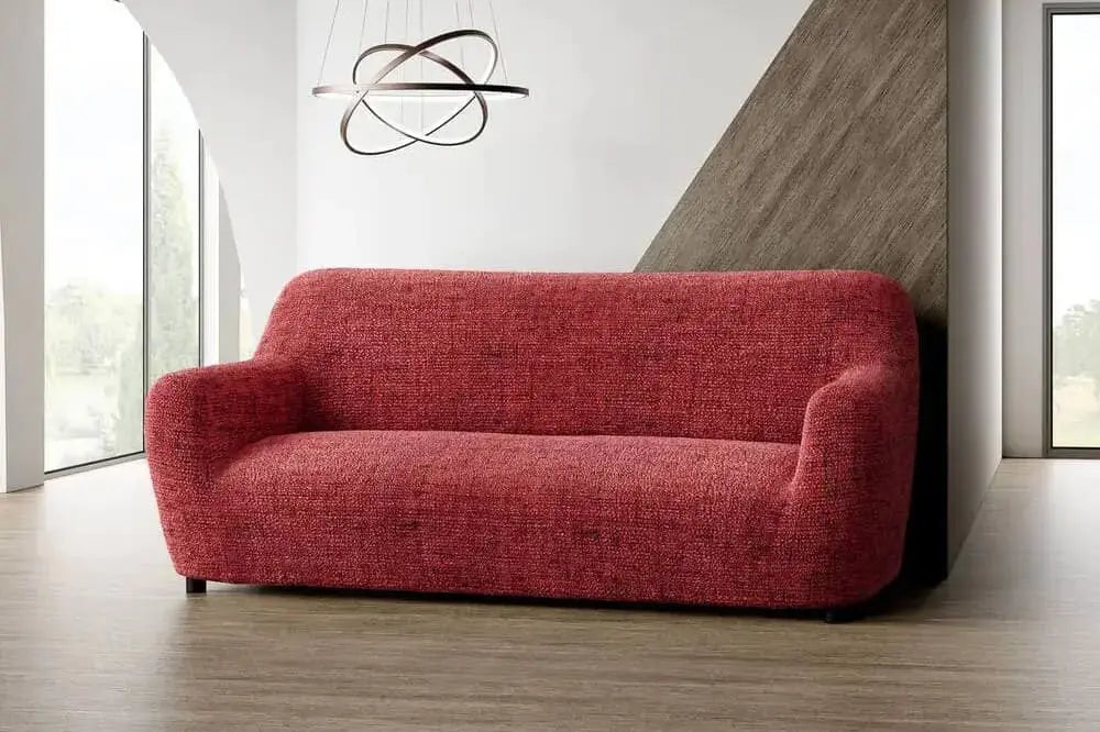 vittoria red sofa slipcover microfibra printed