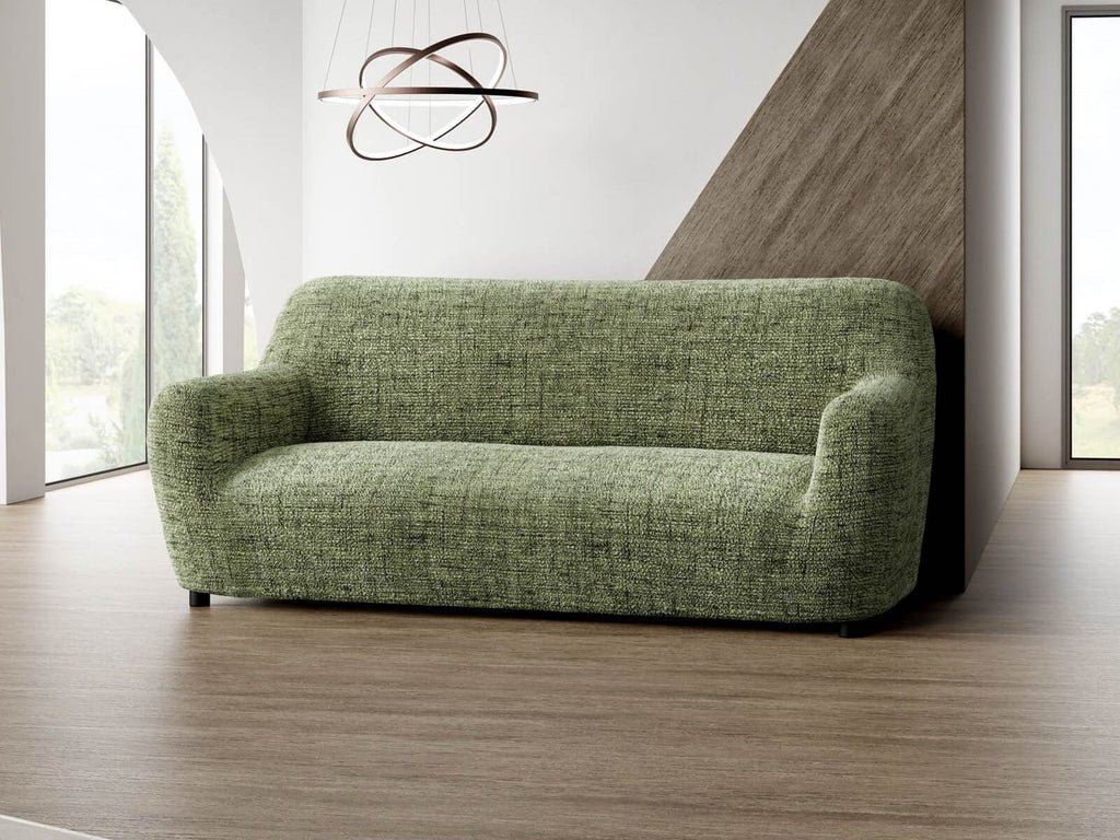 Vittoria Green Sofa Slipcover Microfibra printed