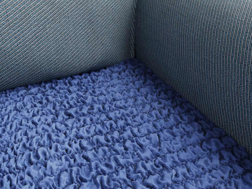 Blue Cushion Slipcover Microfibra