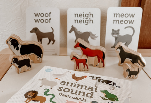 The Curated Parcel Animal Sound Flash Cards