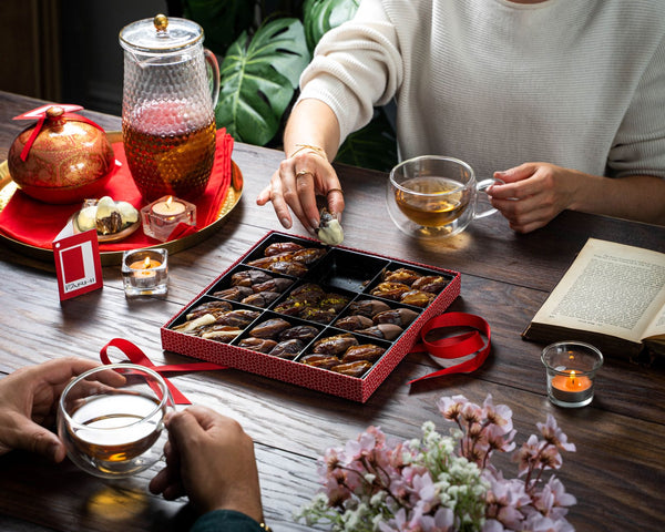 Belgian Chocolate Coated Mixed Nut Filled Date Selection