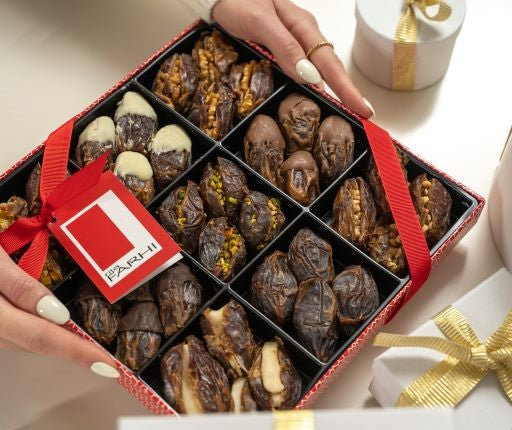 Belgian Chocolate Coated Mixed Nut Filled Date Selection