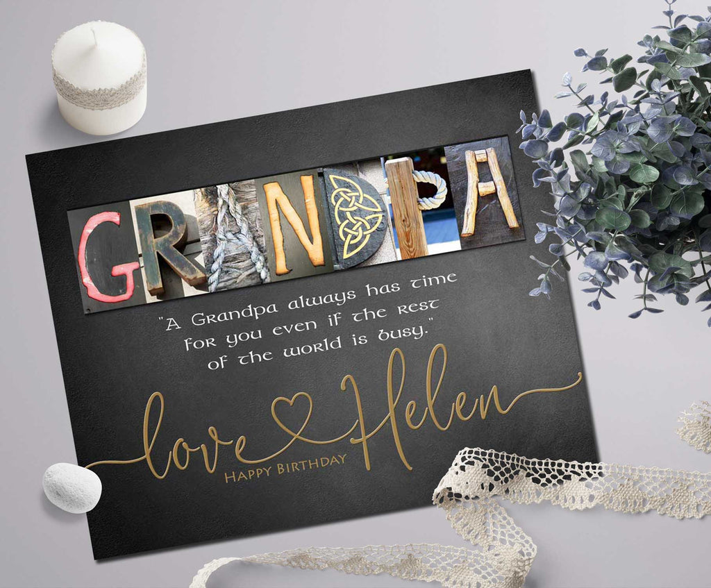 Buy Grandfather Gift Personalized Gift for Grandpa Gift From Children to Grandpa  grandpa Gift, Grandpa Birthday Gift, Father's Day Gift Online in India -  Etsy