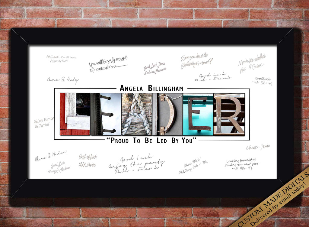 Boss's Day 2023 Boss Man Gift Boss Gifts for Men Boss Gift for Office –  Letter Art Gifts