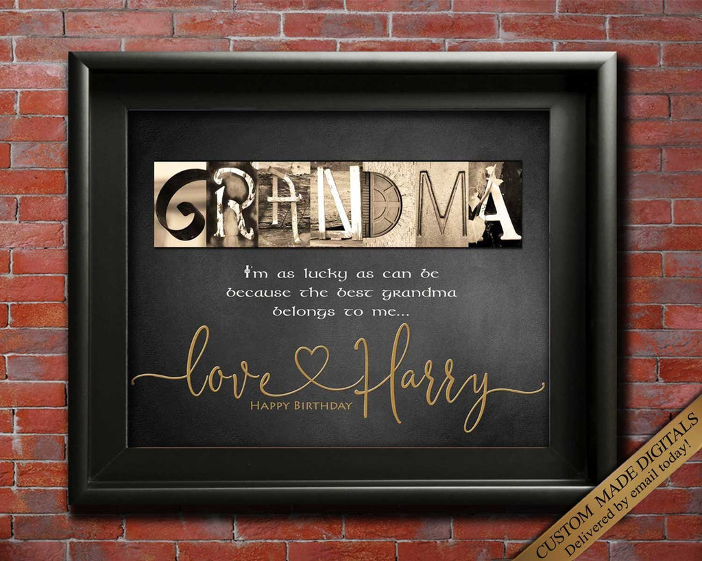 Grandma Christmas Gift Printable, Grandparents Gifts, Grandparents Gift  Ideas, Personalized Grandparents Gifts From Grandkids Print 8 X 10 