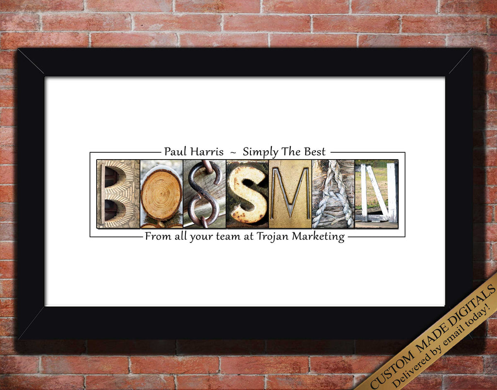 Coworker Appreciation Gifts For Boss Woman Gifts Office Gift Ideas Of Letter Art Gifts