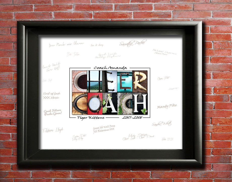Cheerleading Gift, Personalized Cheer Coach Gift, Cheer Squad Gift, Ch –  Letter Art Gifts