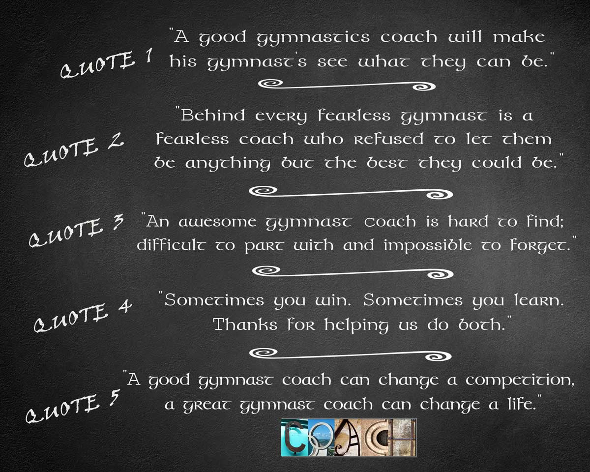 Gymnastics Coach Gift, Gymnastics Coach, Gymnastics Quotes, Gym Coach –  Letter Art Gifts