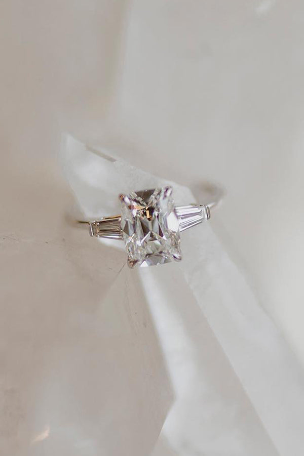 Cushion Cut with Tapered Baguettes