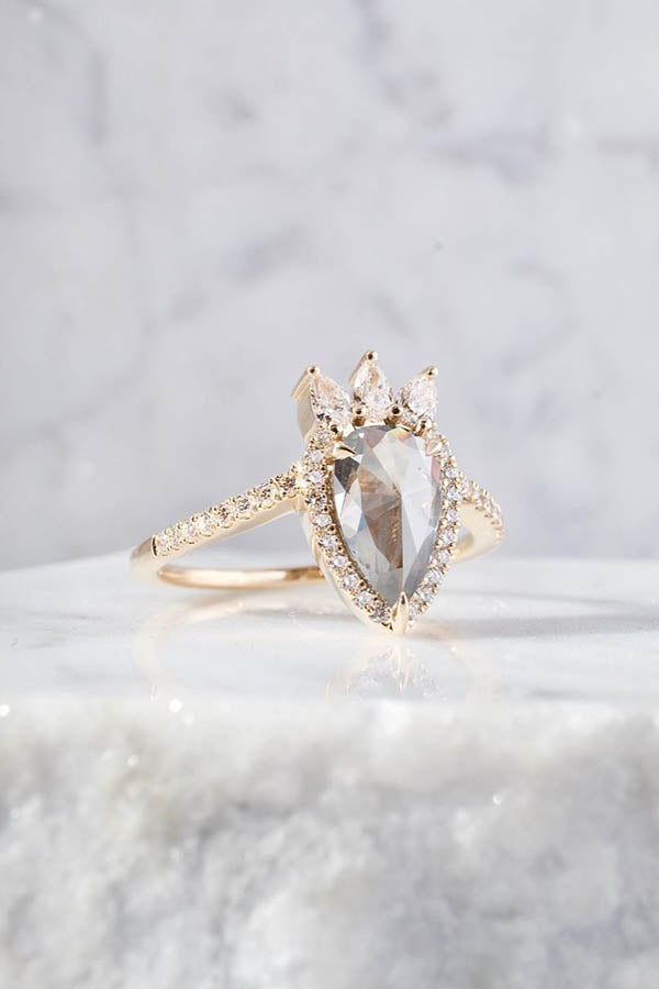 36 Creative Engagement Rings with Beautiful Details – Honey Jewelry Co