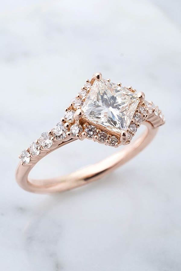 Simple Engagement Ring, Delicate Engagement Ring, Dainty