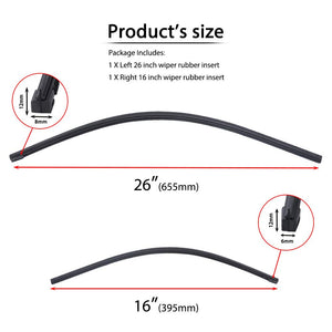 2013 rav4 wiper blade size