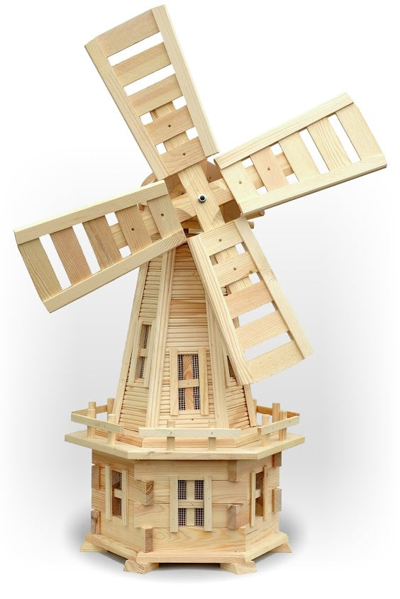 Handcrafted wooden windmill - a rustic and artistic addition to your garden décor