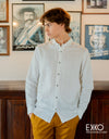 Linen Cotton Long Sleeve Shirt - EMSACS0558LCLS1050