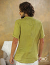 Linen Short Sleeve Shirt - EMSACS0648LSS1358