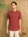 Linen Short Sleeve Shirt - EMSACS0687LSS1073