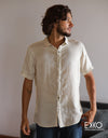 Linen Short Sleeve Shirt - EMSACS0697LSS