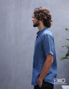 Linen Short Sleeve Shirt - EMSACS0713LSS1335