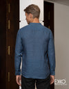 Linen Long Sleeve Shirt - EMSACS0738LLS1335