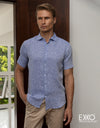 Linen Short Sleeve Shirt - EMSACS0739LSS1097