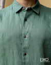 Linen Short Sleeve Shirt - EMSACS0742LSS