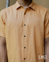 Linen Short Sleeve Shirt - EMSACS0742LSS