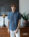 Linen Short Sleeve Shirt - EMSACS0755LSS1335