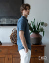 Linen Short Sleeve Shirt - EMSACS0755LSS1335